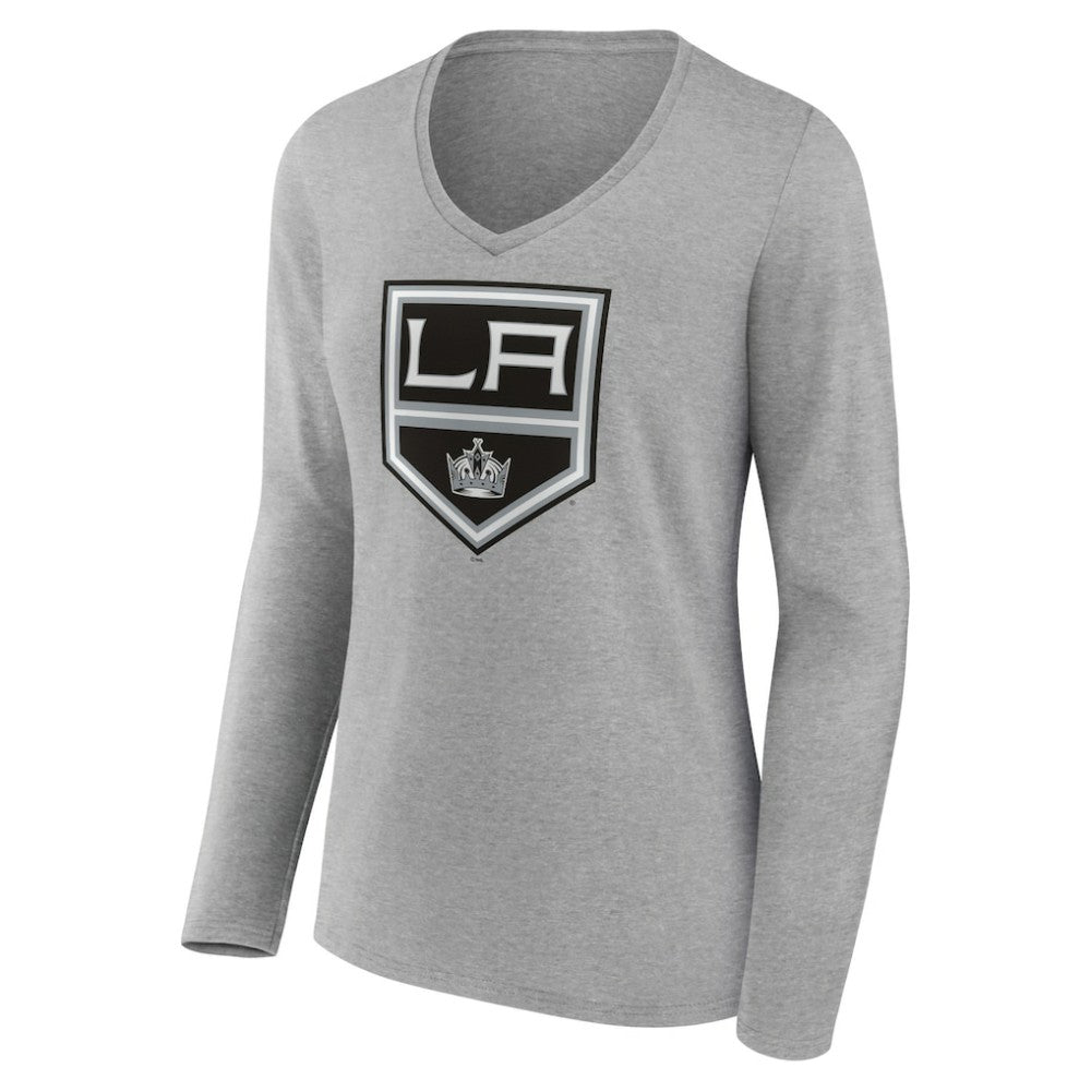 Los Angeles Kings Women's Primary Logo Team Long Sleeve V-Neck T-Shirt -  NHL T-shirts