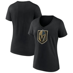 Vegas Golden Knights Women's Team Primary Logo V-Neck T-Shirt -  NHL T-shirts