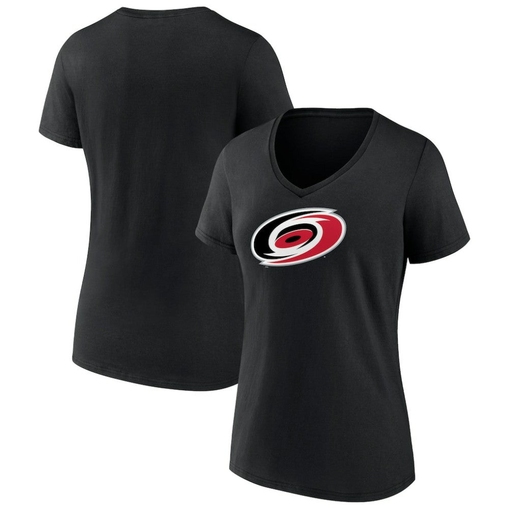 Carolina Hurricanes Women's Team Primary Logo V-Neck T-Shirt -  NHL T-shirts