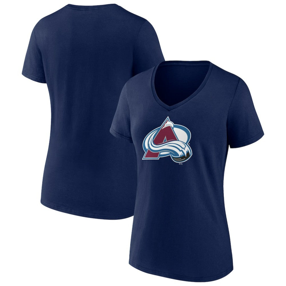 Colorado Avalanche Women's Team Primary Logo V-Neck T-Shirt -  NHL T-shirts