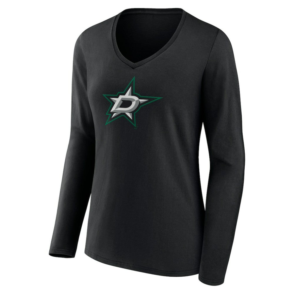 Dallas Stars Women's Primary Team Logo Long Sleeve V-Neck T-Shirt -  NHL T-shirts