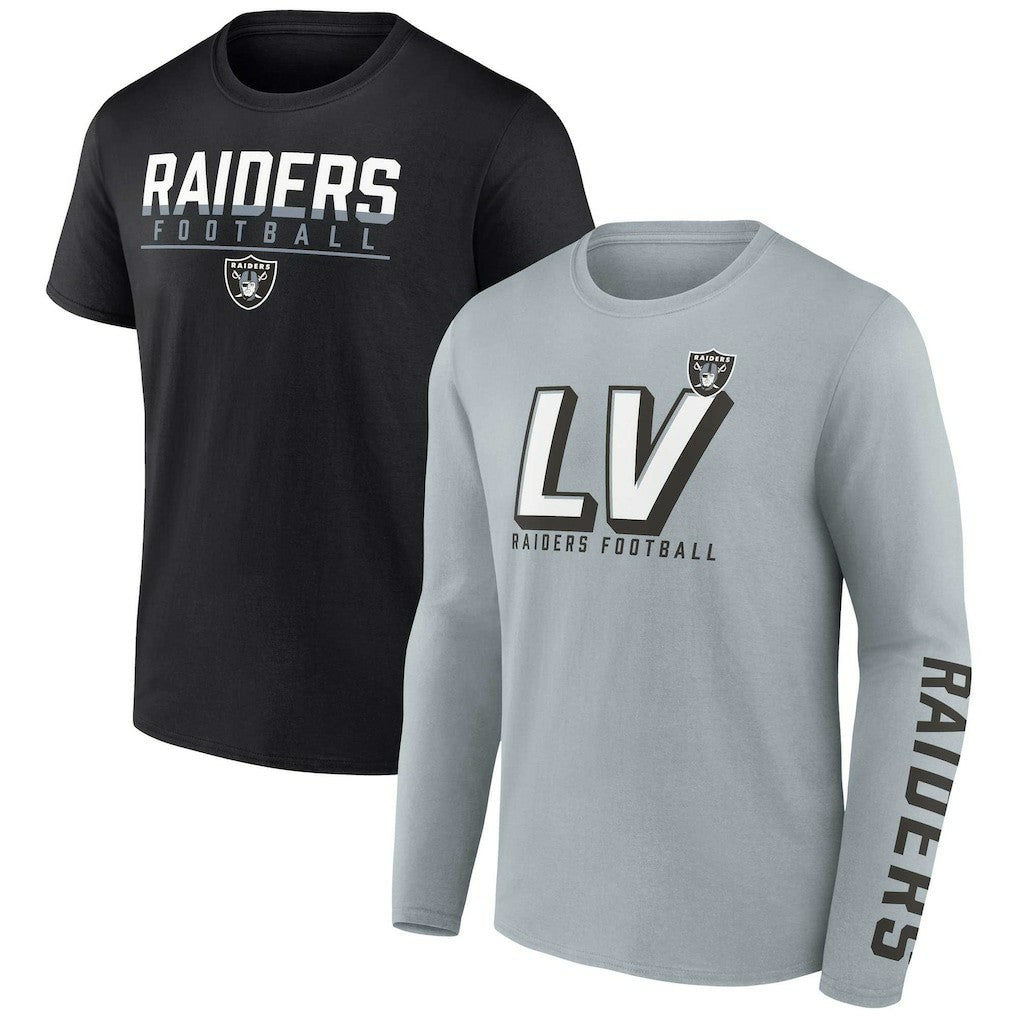 Las Vegas Raiders Two-Pack T-Shirt Combo Set | NFL Outlet