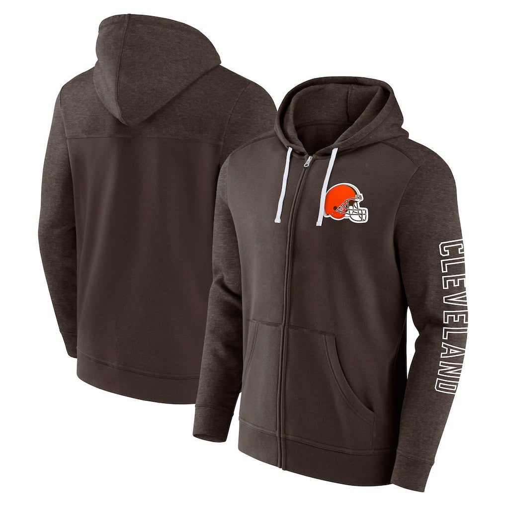 Cleveland Browns Offensive Lineup Hoodie Full-Zip Hoodie | NFL Online