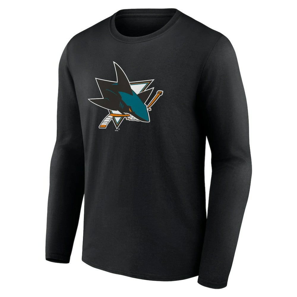 San Jose Sharks Primary Logo Team Long Sleeve T-Shirt -  NHL T-shirts