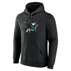 San Jose Sharks Primary Team Logo Pullover Hoodie -  NHL Hoodies