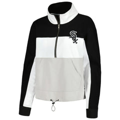 Chicago White Sox The Wild Collective Women's Color Block Half-Zip Jacket - MLB Jackets