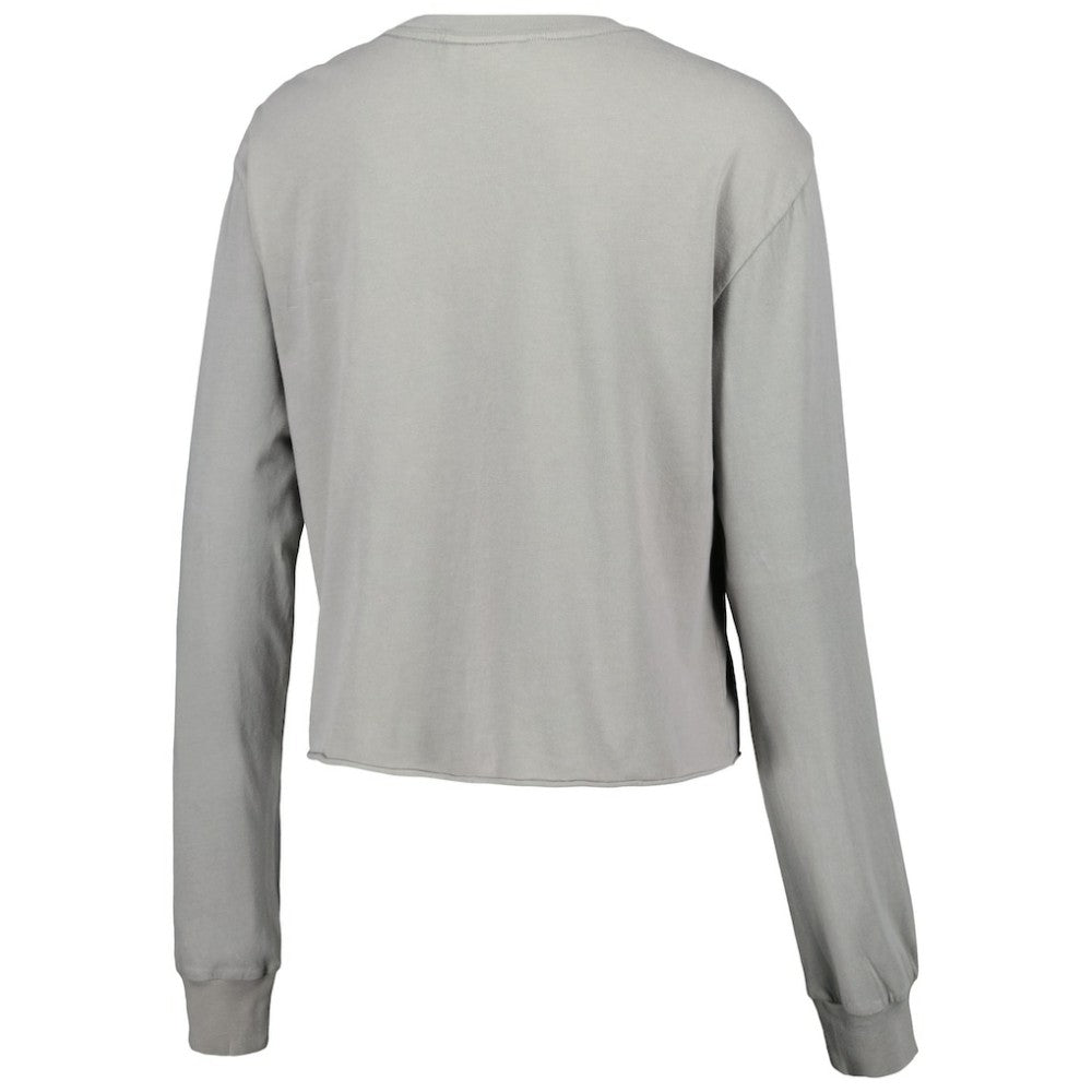 Atlanta Braves The Wild Collective Women's Cropped Long Sleeve T-Shirt - MLB T-shirts