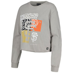 San Francisco Giants The Wild Collective Women's Cropped Long Sleeve T-Shirt - MLB T-shirts