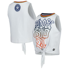 Houston Astros The Wild Collective Women's Twisted Tie Front Tank Top - MLB Tanks