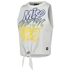 Milwaukee Brewers The Wild Collective Women's Twisted Tie Front Tank Top - MLB Tanks