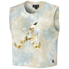 Atlanta Braves The Wild Collective Women's Washed Muscle Tank Top - MLB Tanks