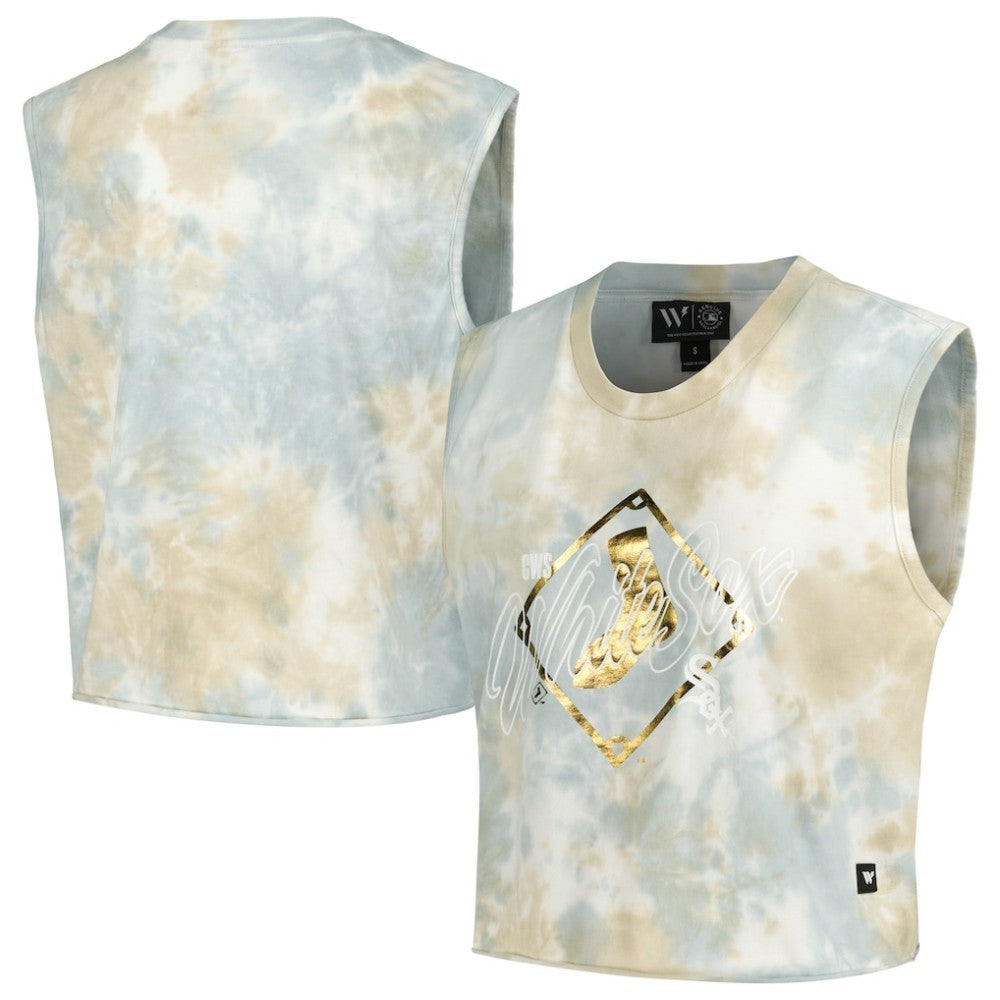 Chicago White Sox The Wild Collective Women's Washed Muscle Tank Top - MLB Tanks