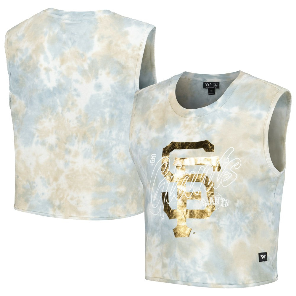San Francisco Giants The Wild Collective Women's Washed Muscle Tank Top - MLB Tanks
