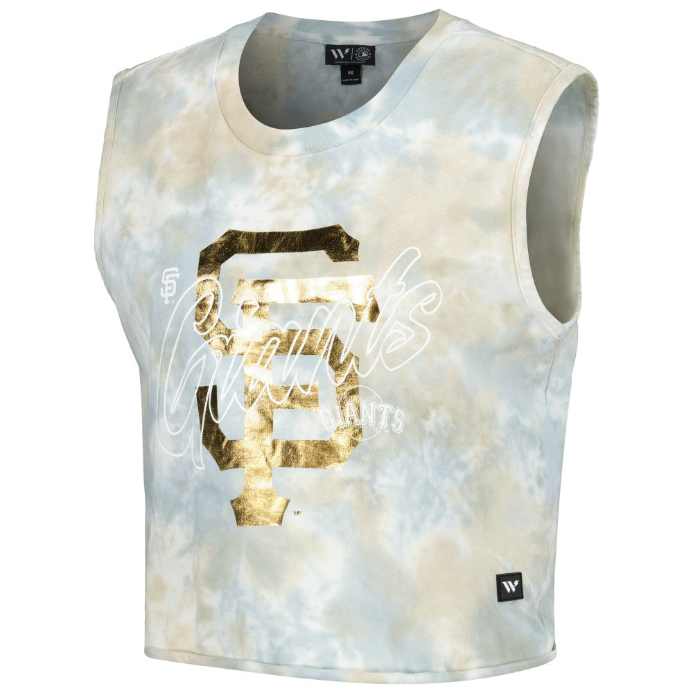 San Francisco Giants The Wild Collective Women's Washed Muscle Tank Top - MLB Tanks