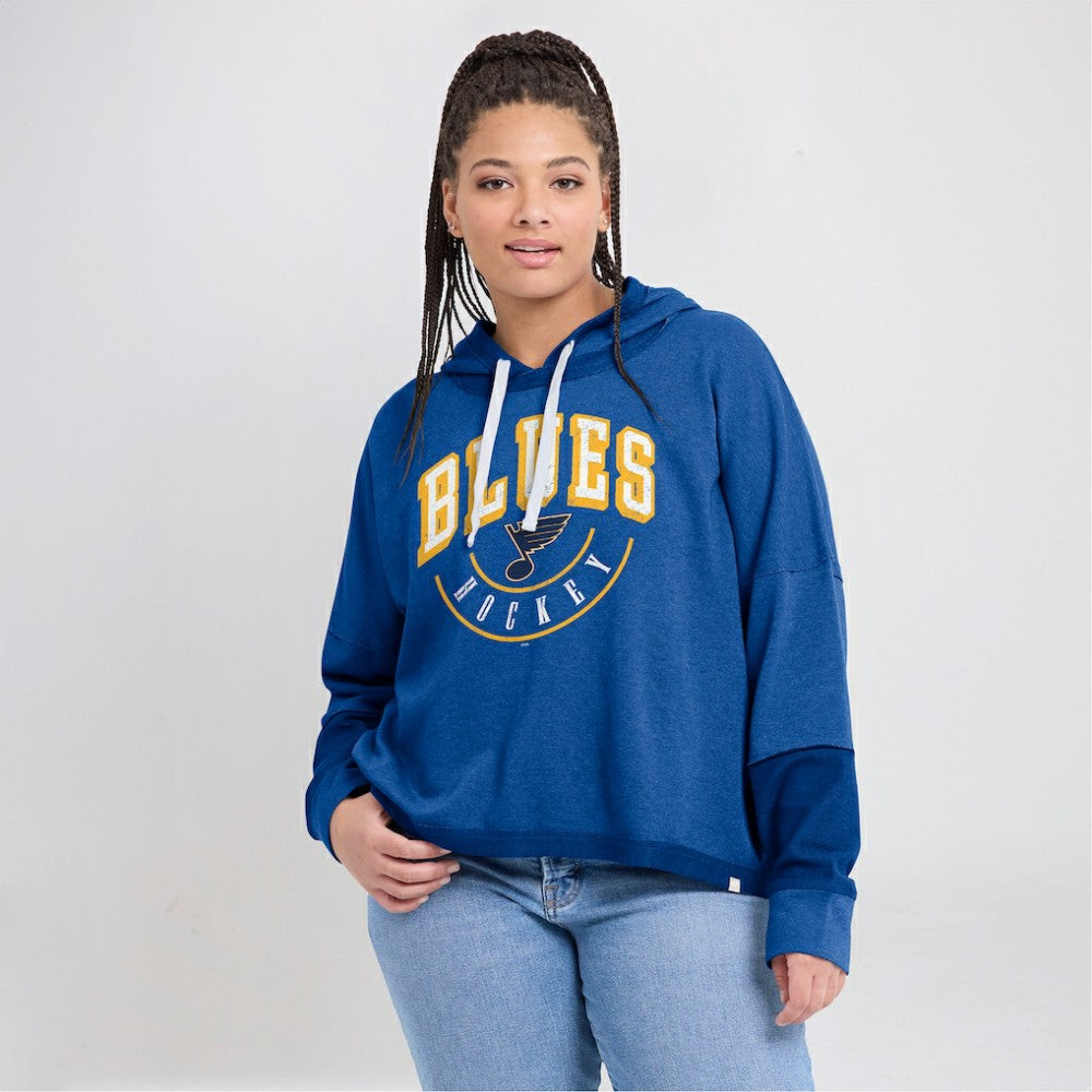 St. Louis Blues Fanatics Women's Lux Lounge Helmet Arch Pullover Hoodie -  NHL Hoodies