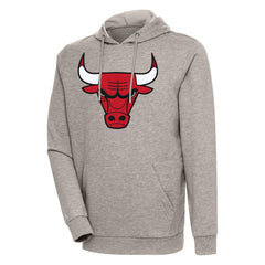 Oatmeal Chicago Bulls Antigua Action Pullover Hoodie sale | NBA