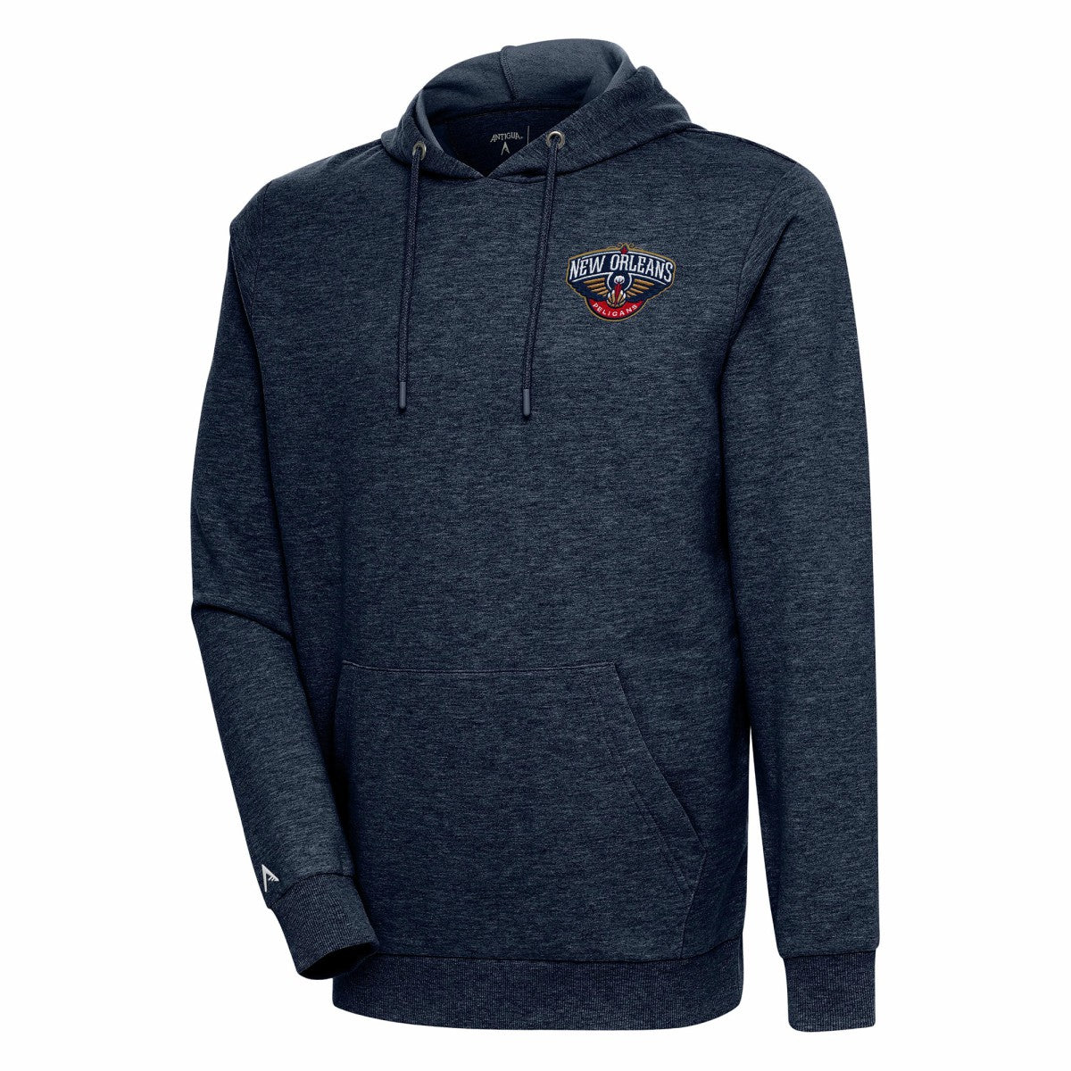 Heather Navy New Orleans Pelicans Antigua Action Pullover Hoodie | NBA