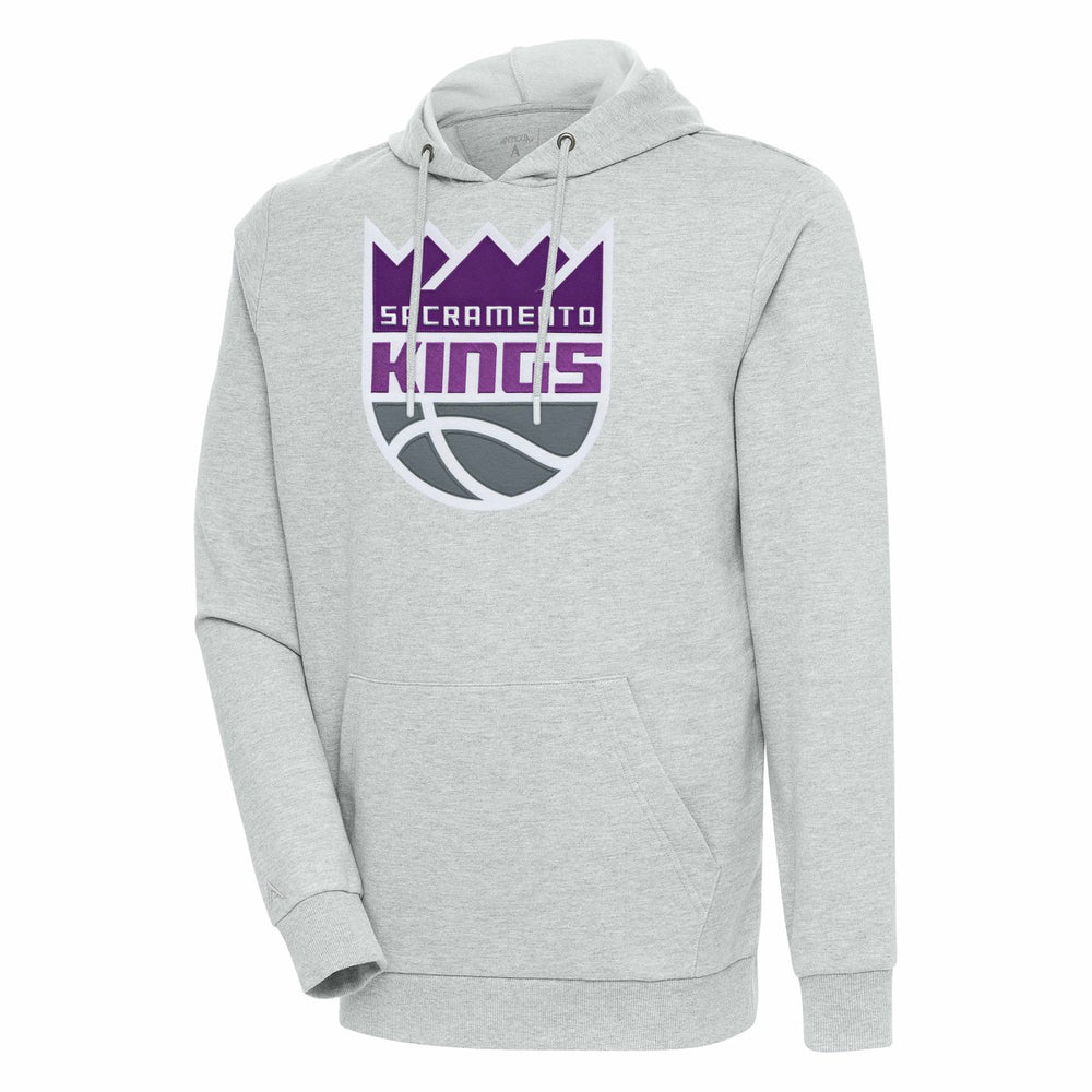 Heather Gray Sacramento Kings Antigua Action Pullover Hoodie | NBA