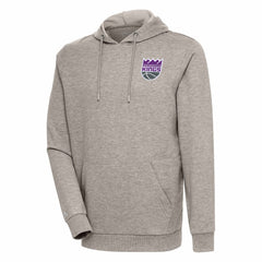 Oatmeal Sacramento Kings Antigua Action Pullover Hoodie | NBA