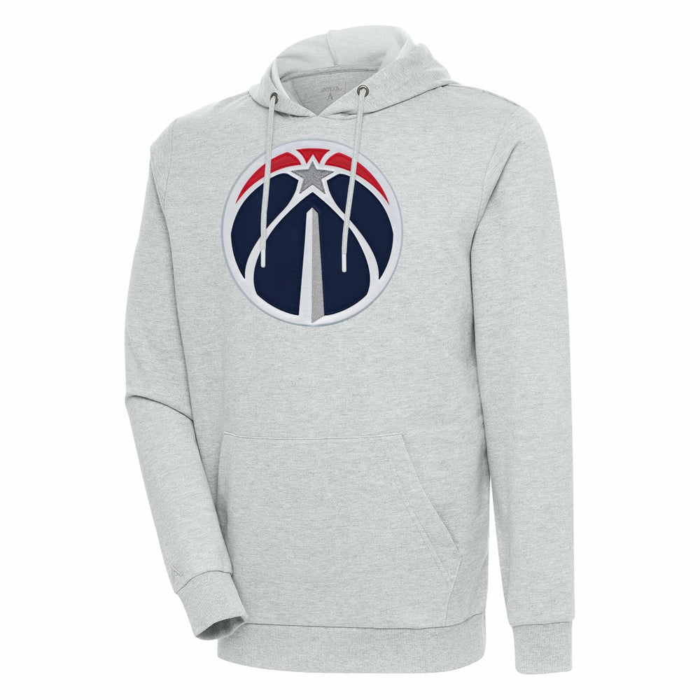 Heather Gray Washington Wizards Antigua Action Pullover Hoodie | NBA