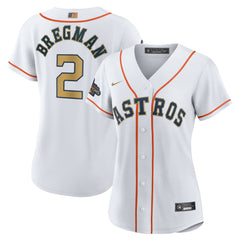 Alex Bregman Houston Astros Nike Women's 2023 Gold Collection Replica Player Jersey - MLB Jerseys