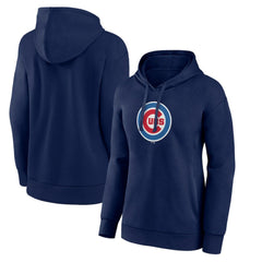 Chicago Cubs Women's Core Logo Pullover Hoodie - MLB Hoodies