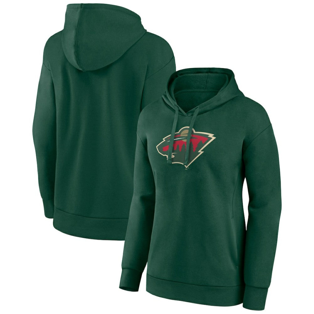 Minnesota Wild Women's Primary Logo Pullover Hoodie -  NHL Hoodies