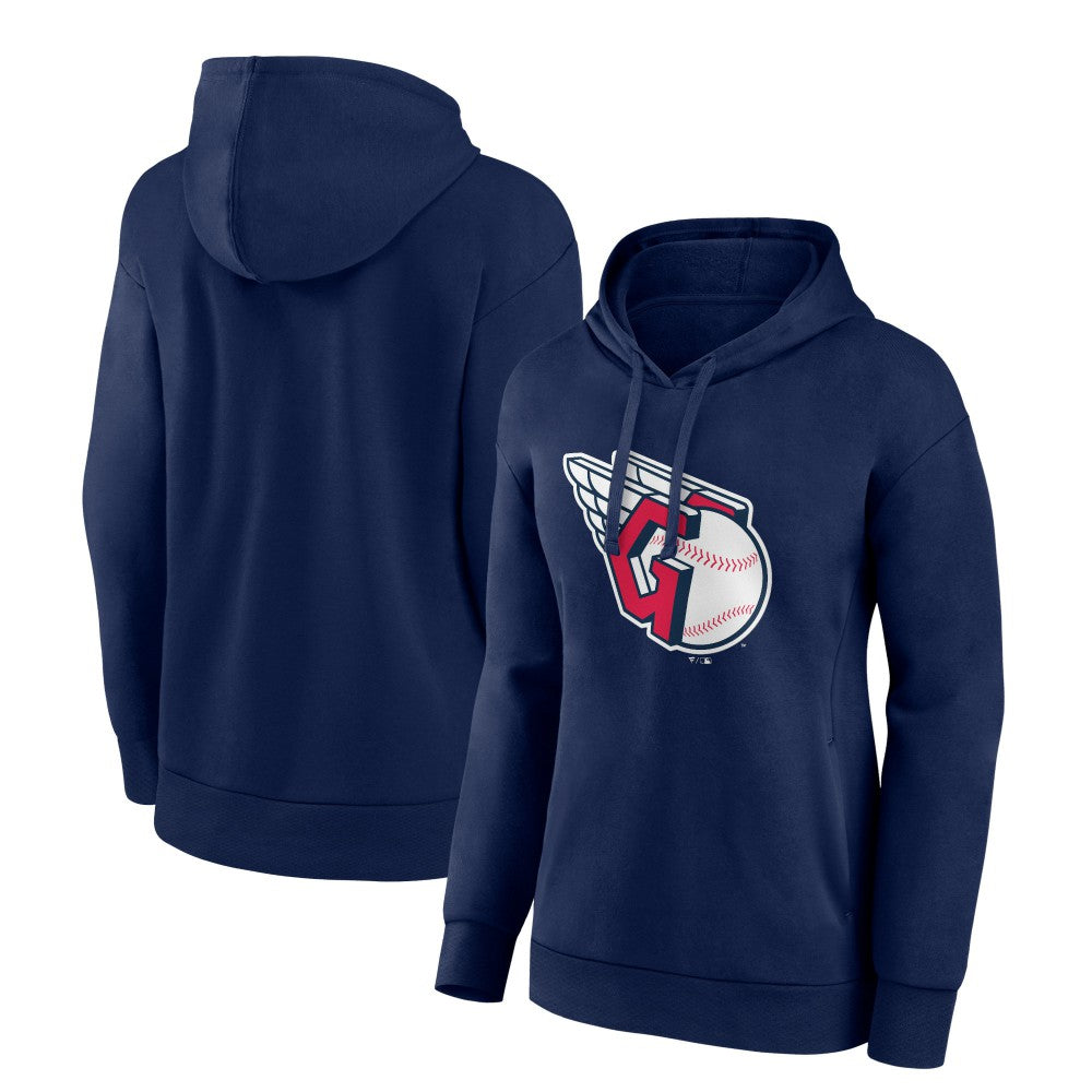Cleveland Guardians Women's Core Logo Pullover Hoodie - MLB Hoodies
