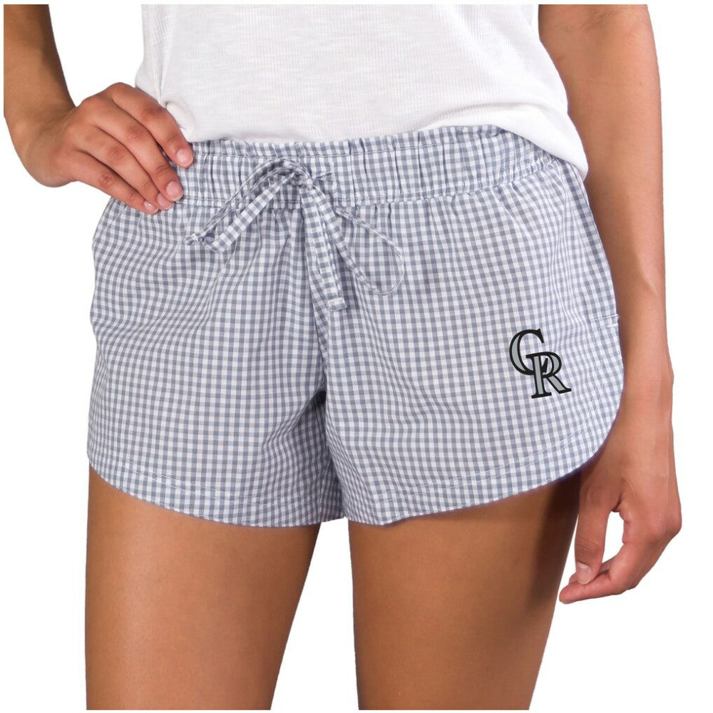 Colorado Rockies Concepts Sport Women's Tradition Woven Shorts - MLB Shorts
