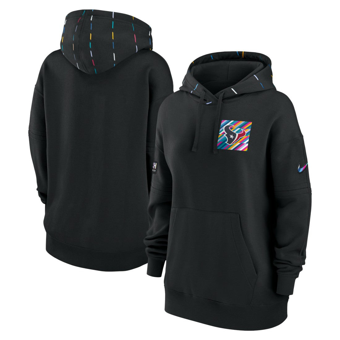 Houston Texans Women's 2023 NFL Crucial Catch Club Pullover Hoodie | NFL Discount