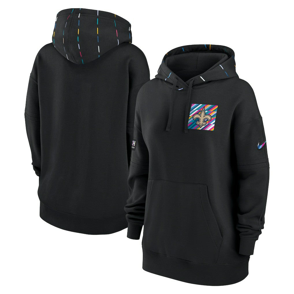 New Orleans Saints Women's 2023 NFL Crucial Catch Club Pullover Hoodie | NFL New