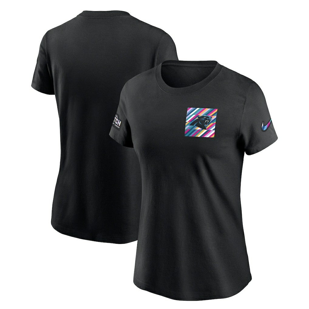 Carolina Panthers Women's Crucial Catch Sideline Tri-Blend T-Shirt | NFL Discount