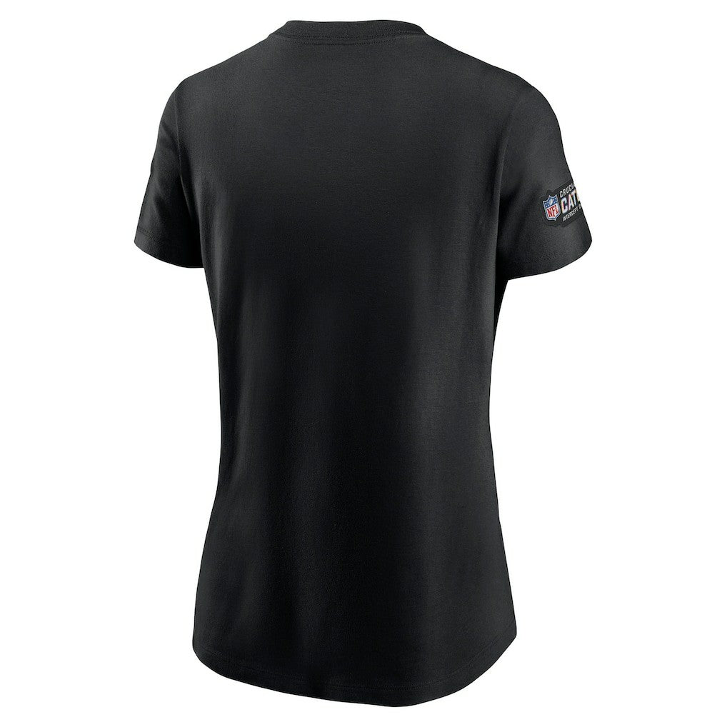 Carolina Panthers Women's Crucial Catch Sideline Tri-Blend T-Shirt | NFL Discount