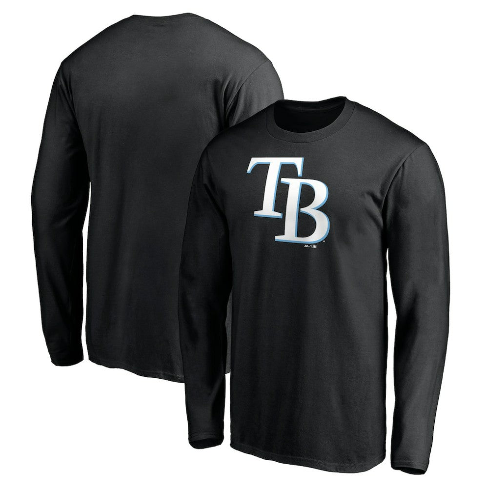 Tampa Bay Rays Official Team Logo Long Sleeve T-Shirt - MLB T-shirts