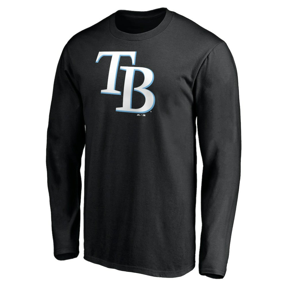 Tampa Bay Rays Official Team Logo Long Sleeve T-Shirt - MLB T-shirts