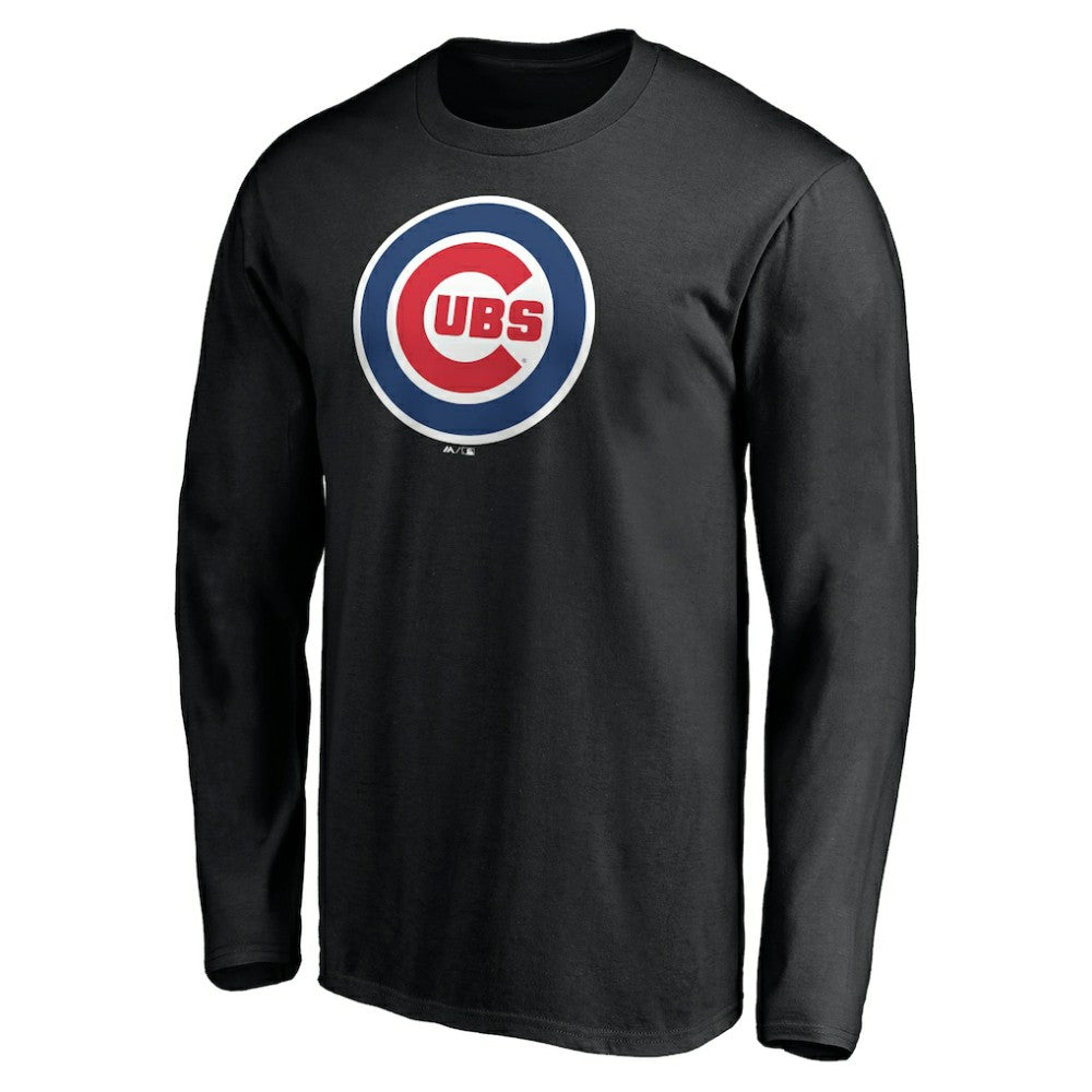 Chicago Cubs Official Team Logo Long Sleeve T-Shirt - MLB T-shirts