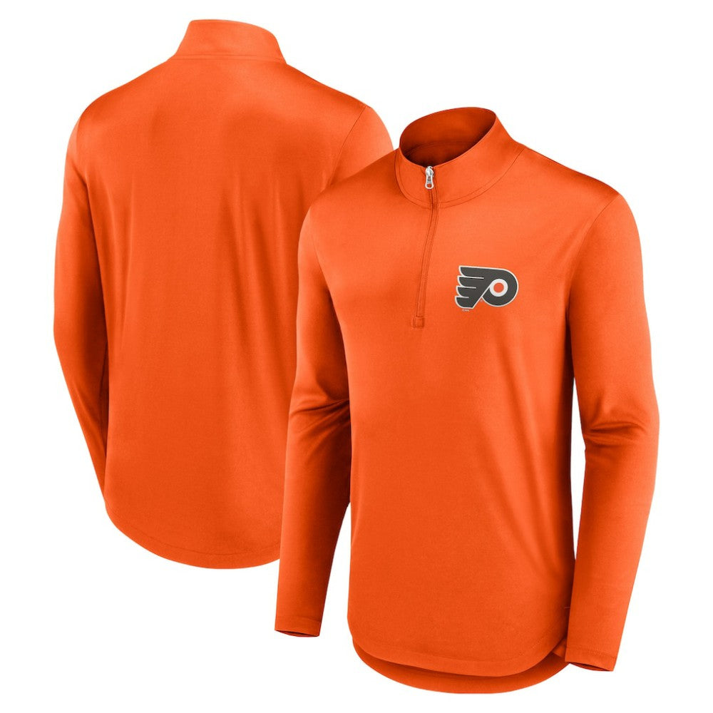 Philadelphia Flyers Fanatics Mock Neck Quarter-Zip Top -  NHL