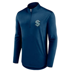 Seattle Kraken Fanatics Mock Neck Quarter-Zip Top -  NHL