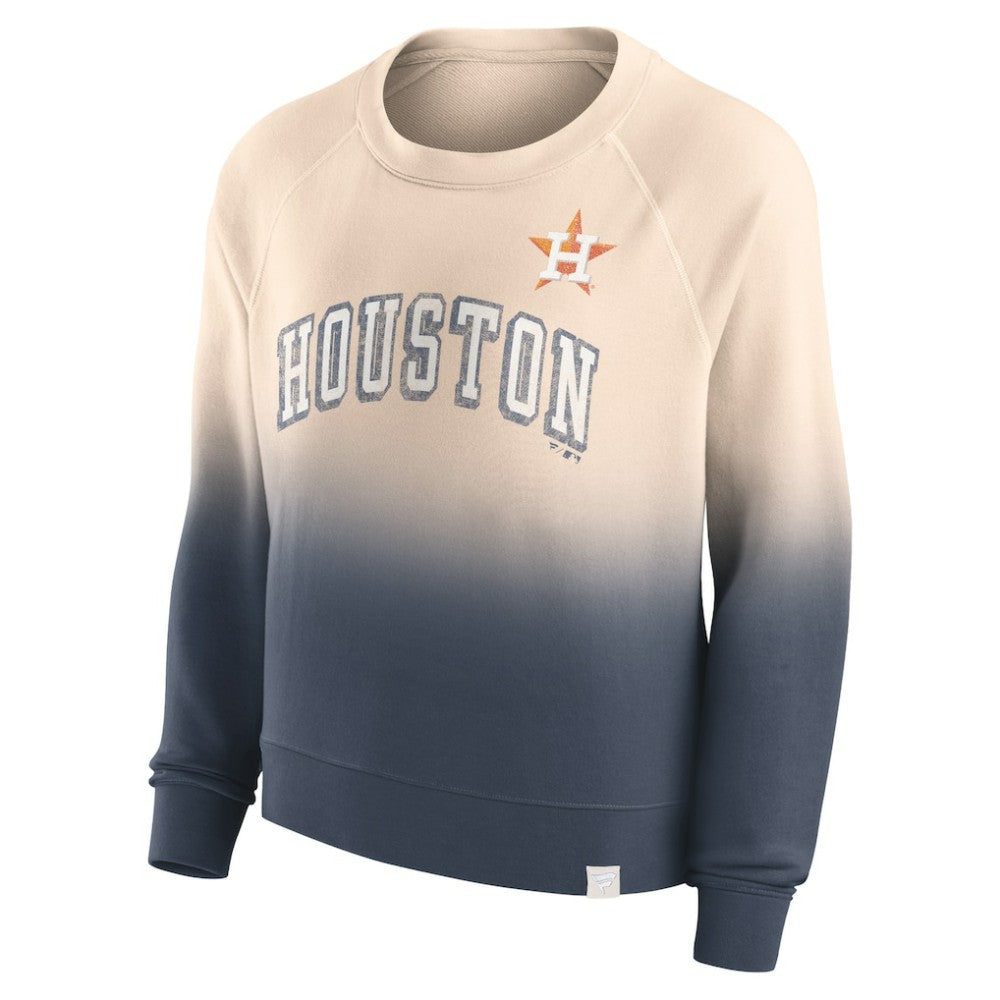 Houston Astros Fanatics Women's Luxe Lounge Arch Raglan Pullover Sweatshirt - MLB Pullover