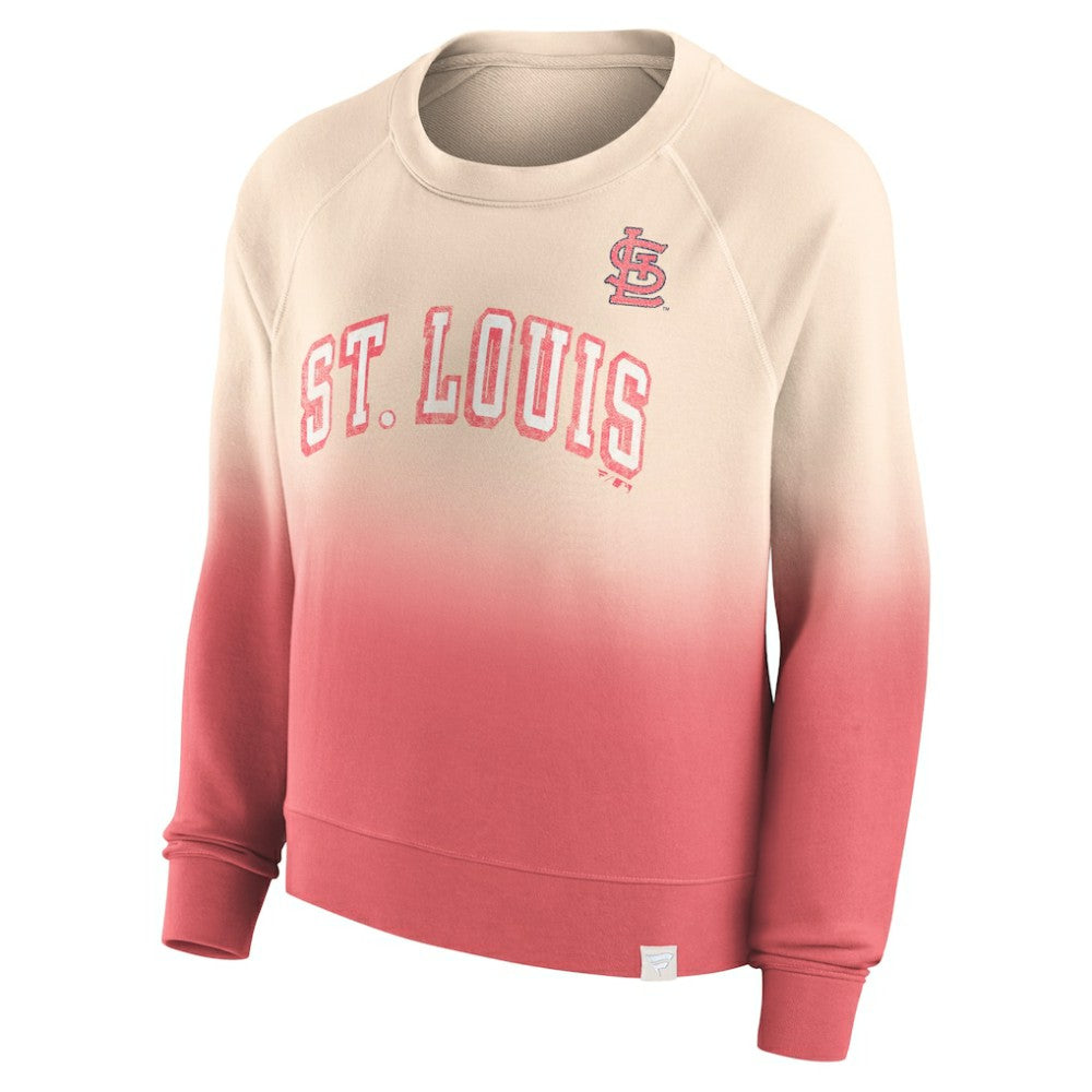 St. Louis Cardinals Fanatics Women's Luxe Lounge Arch Raglan Pullover Sweatshirt - MLB Pullover