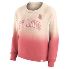 St. Louis Cardinals Fanatics Women's Luxe Lounge Arch Raglan Pullover Sweatshirt - MLB Pullover