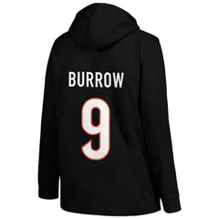 Cincinnati Bengals Joe Burrow  Profile Women's Plus Size Player Name & Number Pullover Hoodie | NFL Outlet