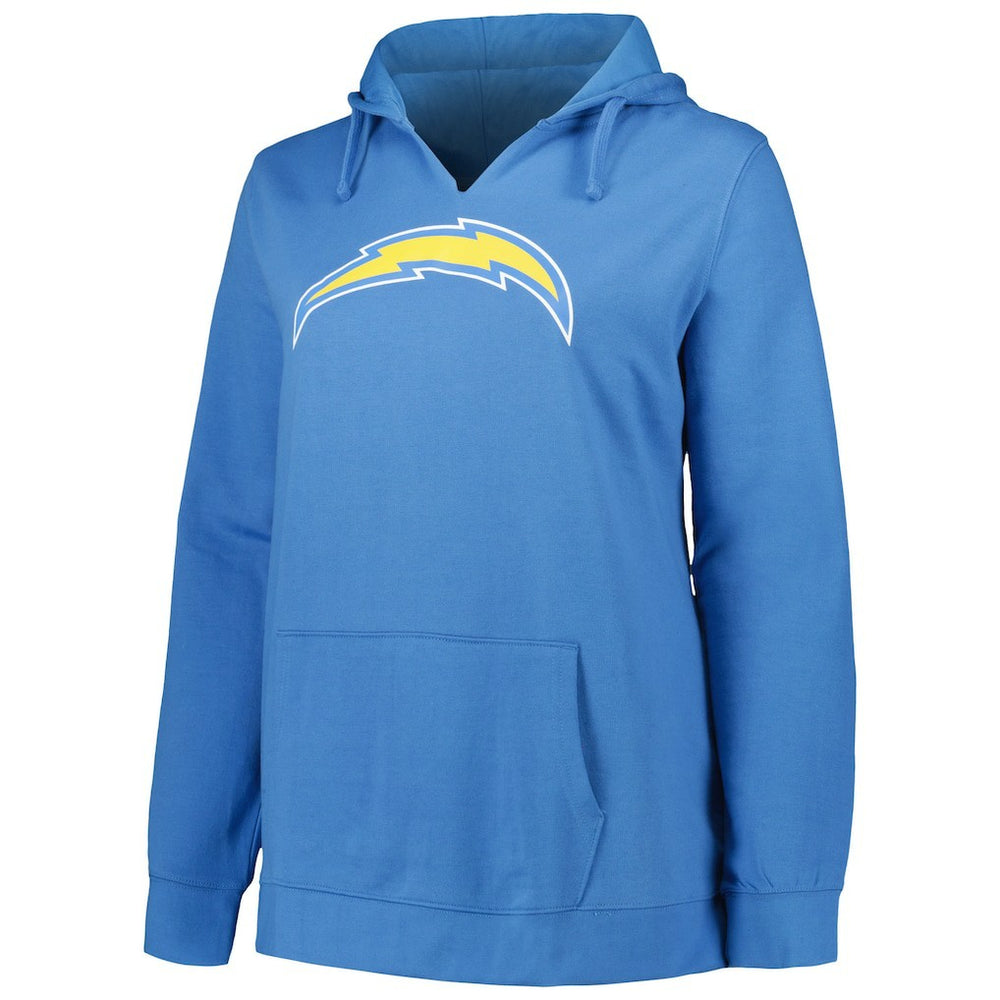 Los Angeles Chargers Justin Herbert  Profile Women's Plus Size Player Name & Number Pullover Hoodie | NFL Online