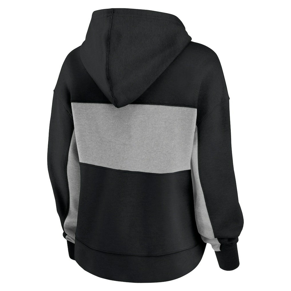Carolina Panthers Women's Filled Stat Sheet Lighweight Modest Crop Hoodie | NFL On sale