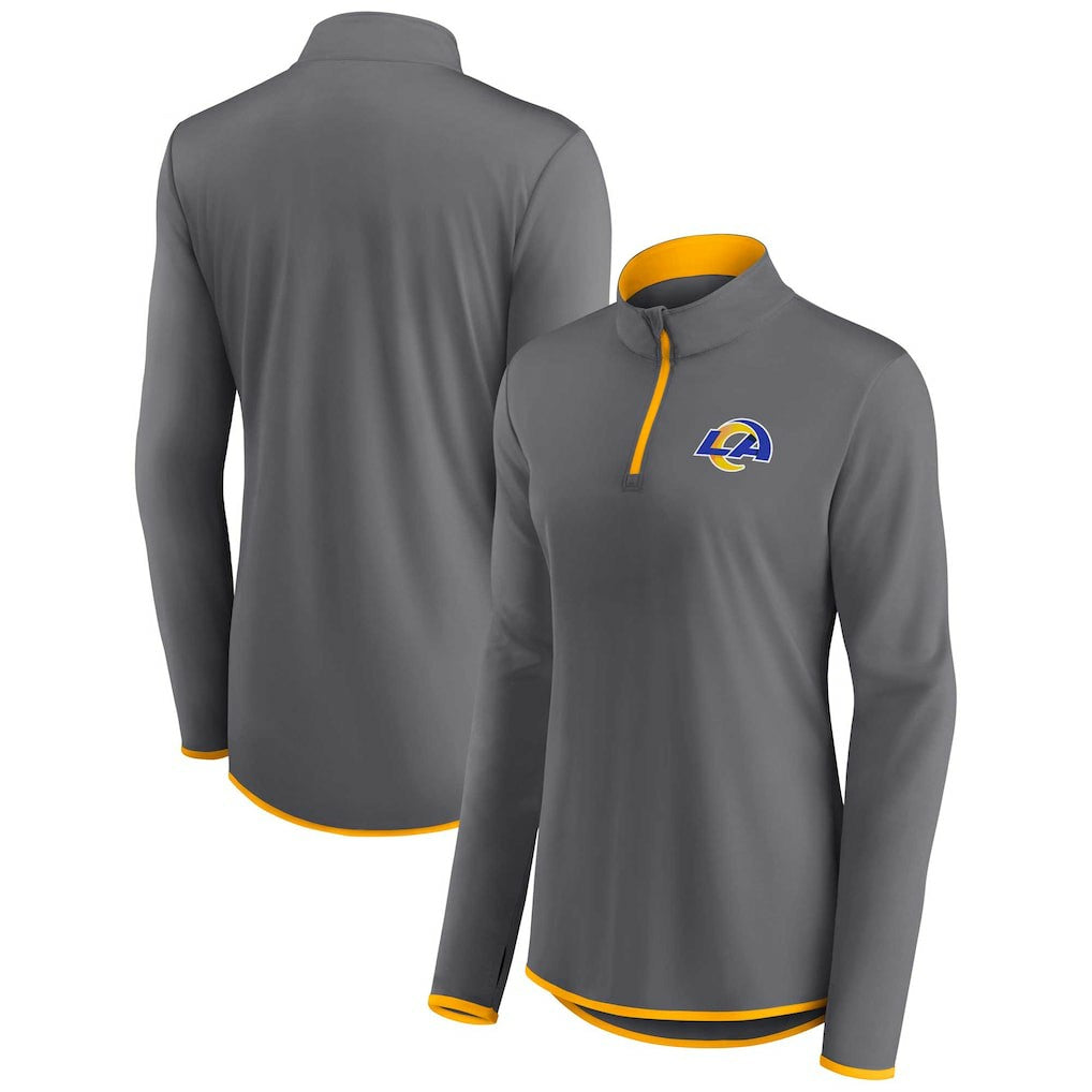 Los Angeles Rams Women's Adult Corner Long Sleeve 1/4 Zip Top | NFL Near me