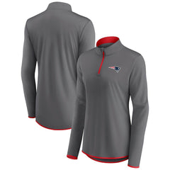 New England Patriots Women's Adult Corner Long Sleeve 1/4 Zip Top | NFL Hot
