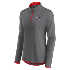 New England Patriots Women's Adult Corner Long Sleeve 1/4 Zip Top | NFL Hot