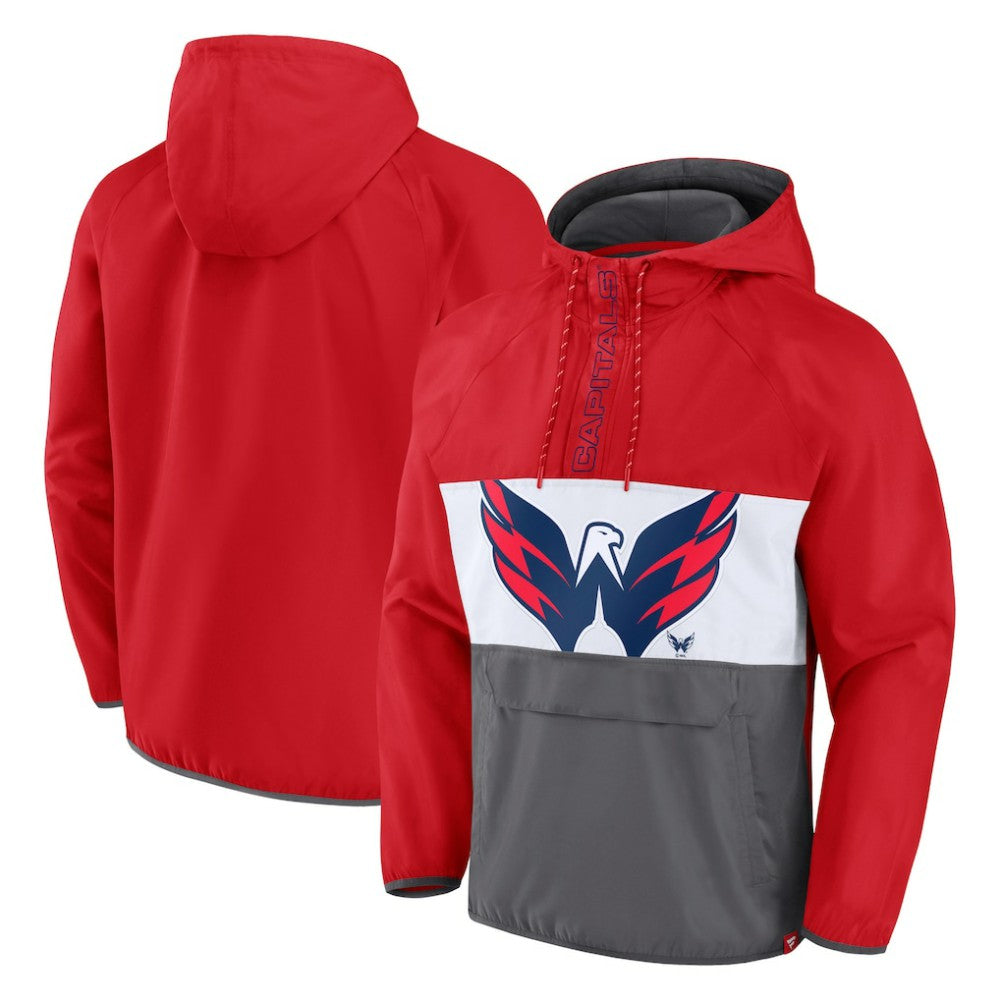 Washington Capitals Fanatics Flagrant Foul Anorak Raglan Half-Zip Hoodie Jacket -  NHL Hoodies