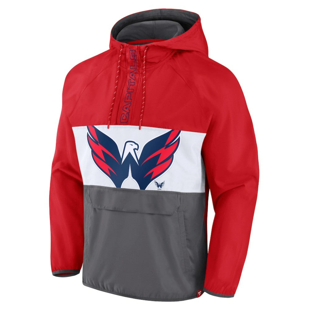 Washington Capitals Fanatics Flagrant Foul Anorak Raglan Half-Zip Hoodie Jacket -  NHL Hoodies