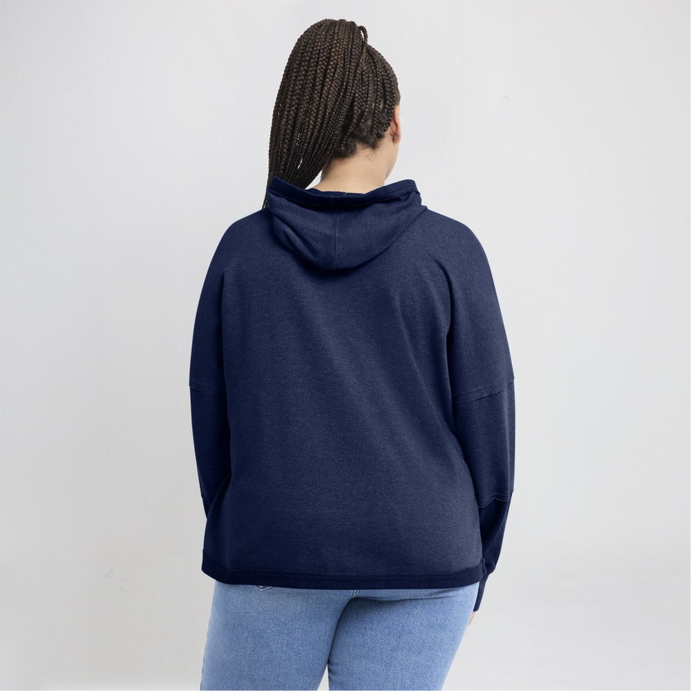 Tennessee Titans Women's Lightewight Modest Crop Lounge Helmet Arch Pullover Hoodie | NFL Online